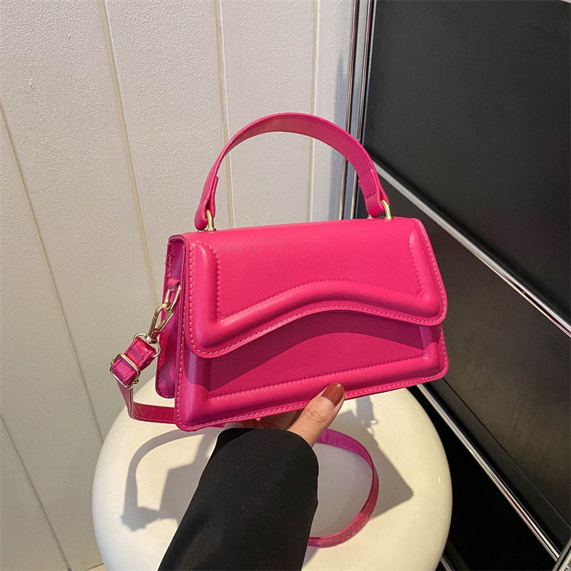 Túi Đeo Chéo Hình Vuông Nhỏ Màu Trơn Đơn Giản Thời Trang Mùa Xuân 2023 Cho Nữ