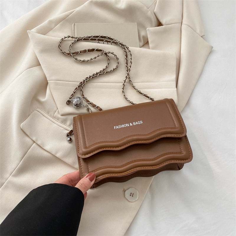 Túi Đeo Chéo Mini Hình Vuông Màu Trơn Đơn Giản Thời Trang 2023 Cho Nữ