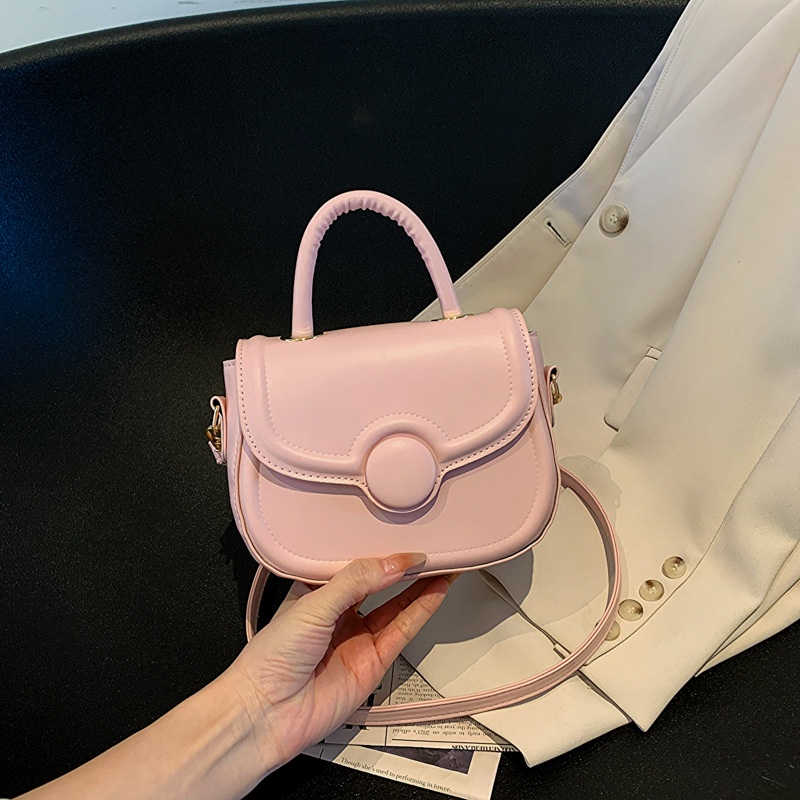 Túi Xách Nữ Màu Trơn Đơn Giản Phong Cách Retro Thời Trang Xuân 2023