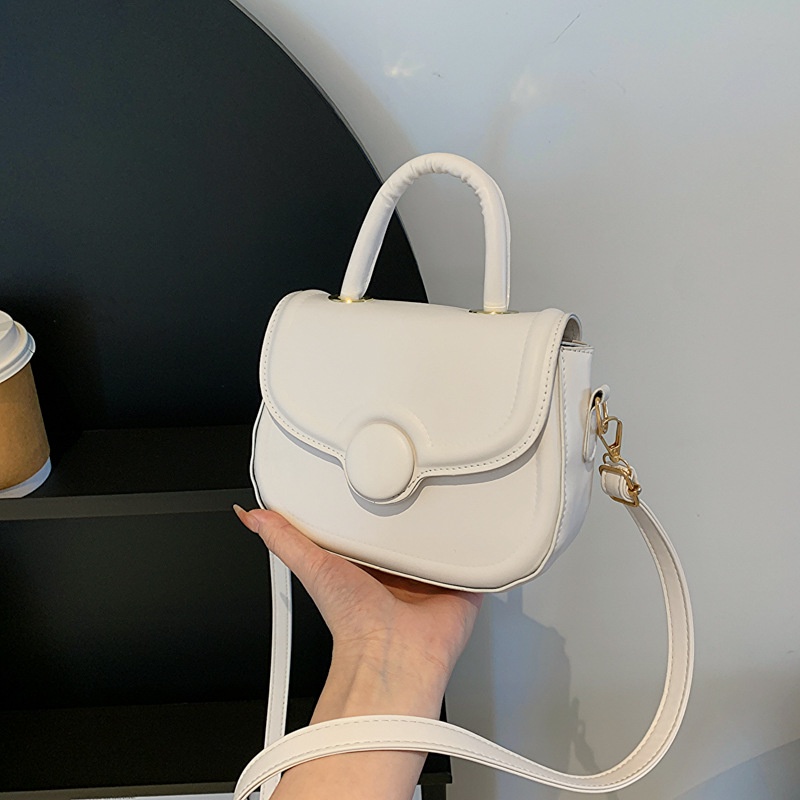 Túi Xách Nữ Màu Trơn Đơn Giản Phong Cách Retro Thời Trang Xuân 2023