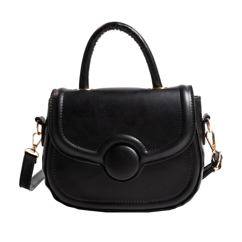 Túi Xách Nữ Màu Trơn Đơn Giản Phong Cách Retro Thời Trang Xuân 2023