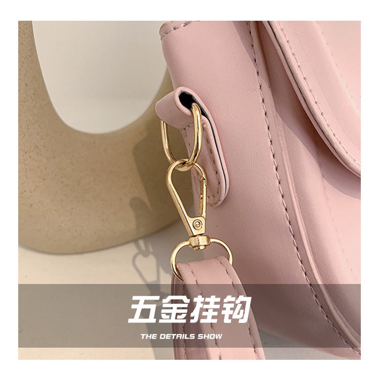 Túi Xách Nữ Màu Trơn Đơn Giản Phong Cách Retro Thời Trang Xuân 2023