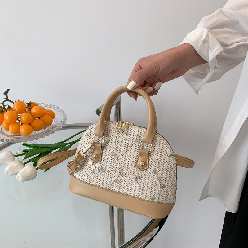 Túi Xách Đan Cói Đeo Vai Thời Trang Mùa Xuân 2023 Cho Nữ