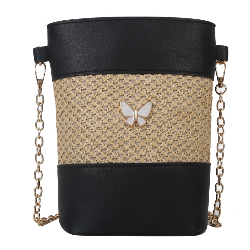 Túi Đeo Chéo Đan Cói Sức Chứa Lớn Thời Trang Mùa Xuân 2023 Cho Nữ