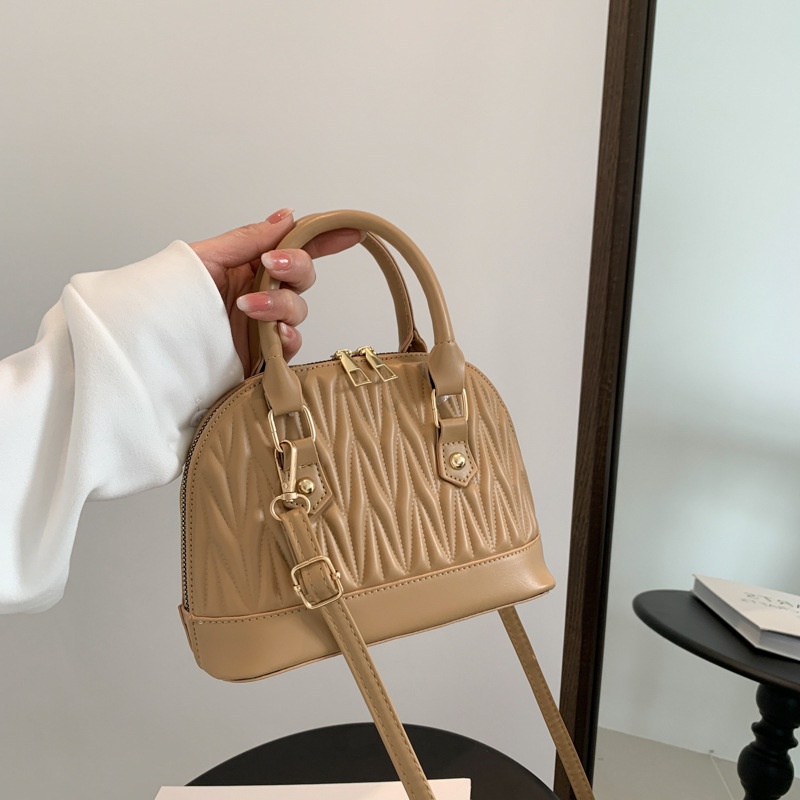 Túi Đeo Chéo Mini Màu Trơn Thêu Chỉ Đơn Giản Thời Trang Mùa Xuân 2023 Dành Cho Bạn Nữ