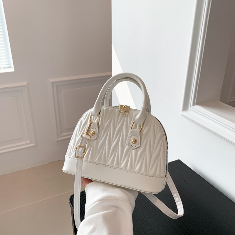 Túi Đeo Chéo Mini Màu Trơn Thêu Chỉ Đơn Giản Thời Trang Mùa Xuân 2023 Dành Cho Bạn Nữ