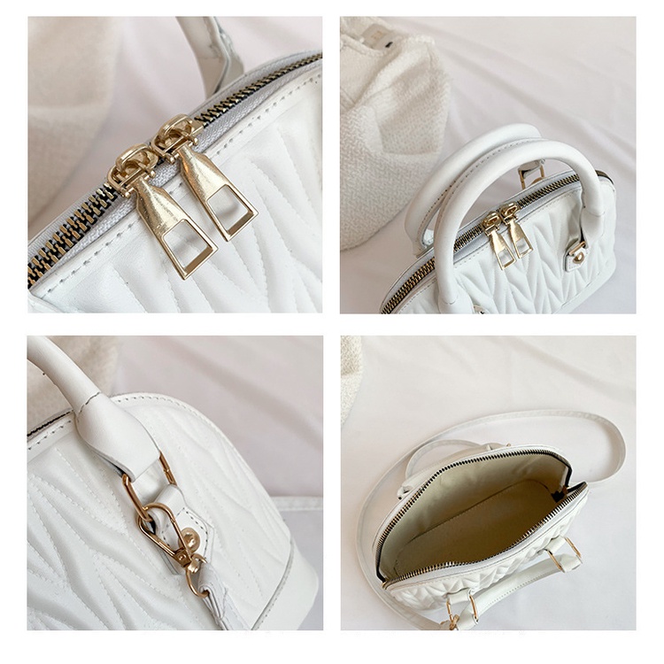 Túi Đeo Chéo Mini Màu Trơn Thêu Chỉ Đơn Giản Thời Trang Mùa Xuân 2023 Dành Cho Bạn Nữ