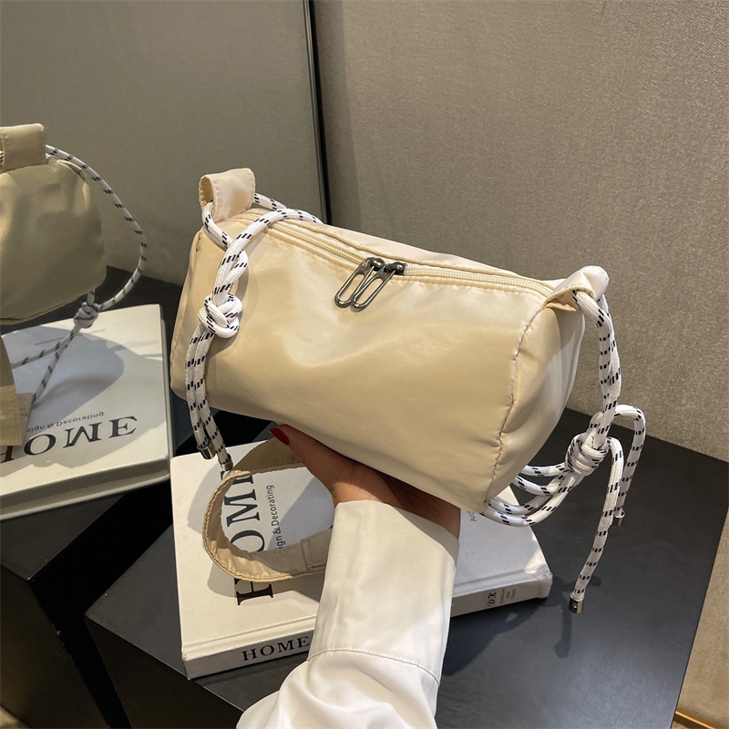 Túi Đeo Vai Vải Oxford Sức Chứa Lớn Màu Trơn Thời Trang Mùa Xuân 2023