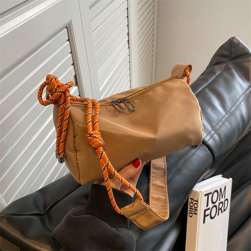 Túi Đeo Vai Vải Oxford Sức Chứa Lớn Màu Trơn Thời Trang Mùa Xuân 2023