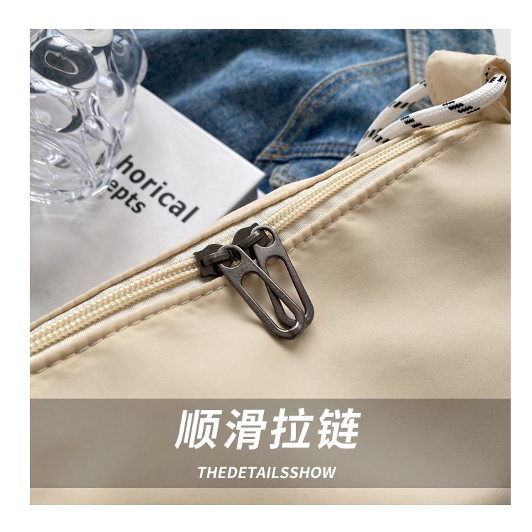 Túi Đeo Vai Vải Oxford Sức Chứa Lớn Màu Trơn Thời Trang Mùa Xuân 2023