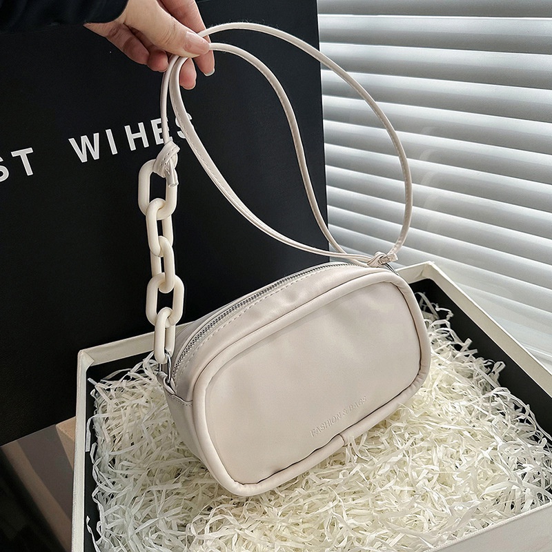 Túi Đeo Chéo Mini Hình Vuông Màu Trơn Đơn Giản Thời Trang 2023 Cho Nữ