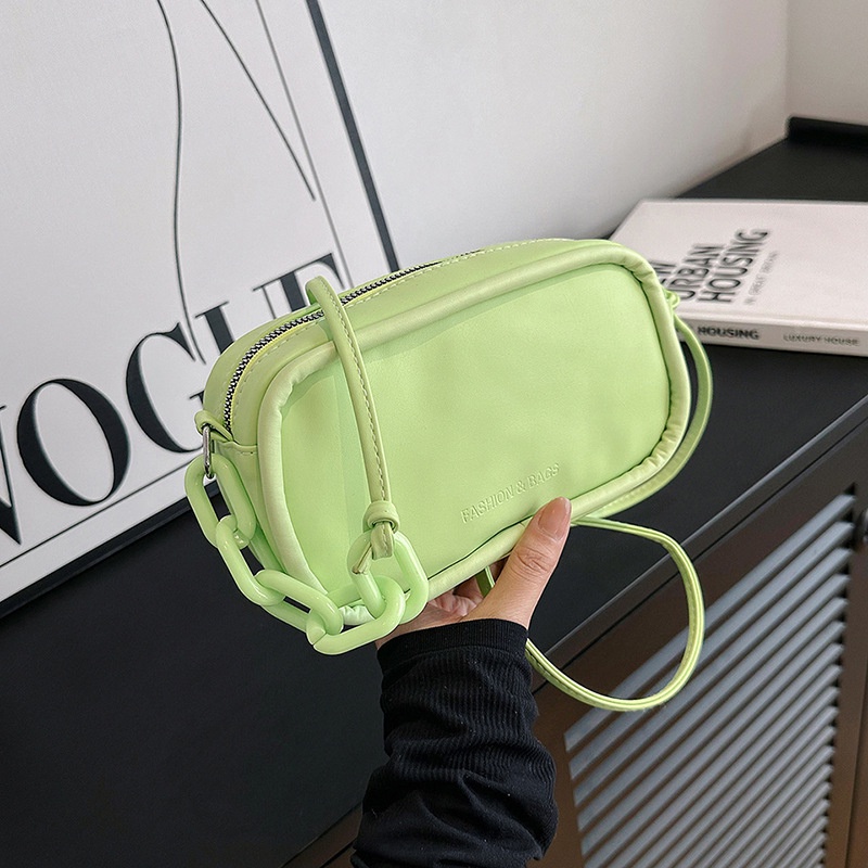 Túi Đeo Chéo Mini Hình Vuông Màu Trơn Đơn Giản Thời Trang 2023 Cho Nữ
