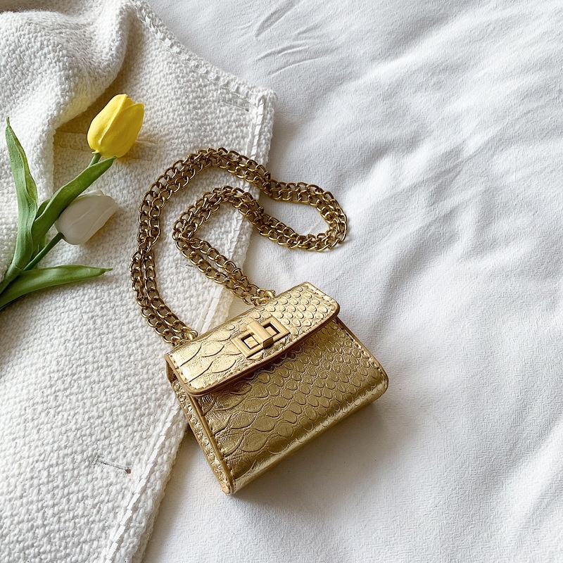 Túi Đeo Chéo Hình Vuông Cỡ Nhỏ Kèm Dây Đeo Sợi Xích Thời Trang Mùa Hè 2023 Sang Trọng Cho Nữ