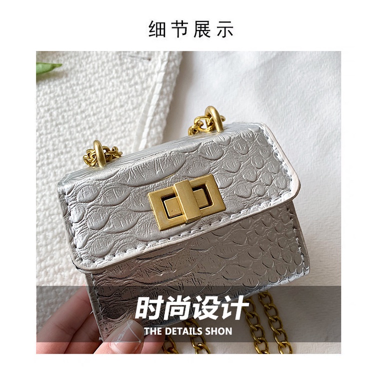 Túi Đeo Chéo Hình Vuông Cỡ Nhỏ Kèm Dây Đeo Sợi Xích Thời Trang Mùa Hè 2023 Sang Trọng Cho Nữ