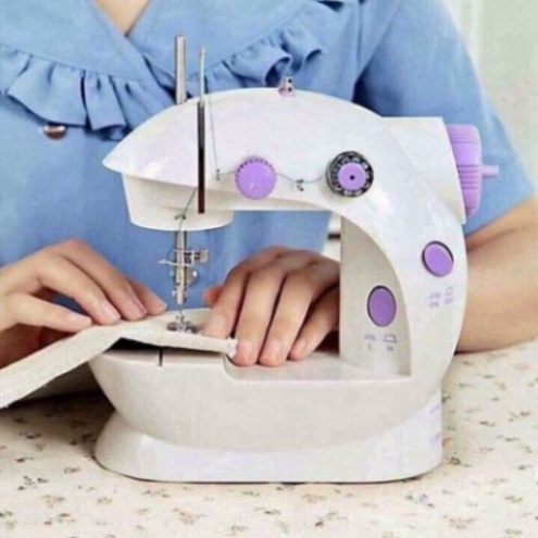 ⚡ＦＬＡＳＨ⚡ Máy May Mini Để Bàn Gia Đình - Máy Khâu Cầm Tay Mini Gia Đình Siêu Tiện Lợi Thiết Kế Nhỏ Gọn