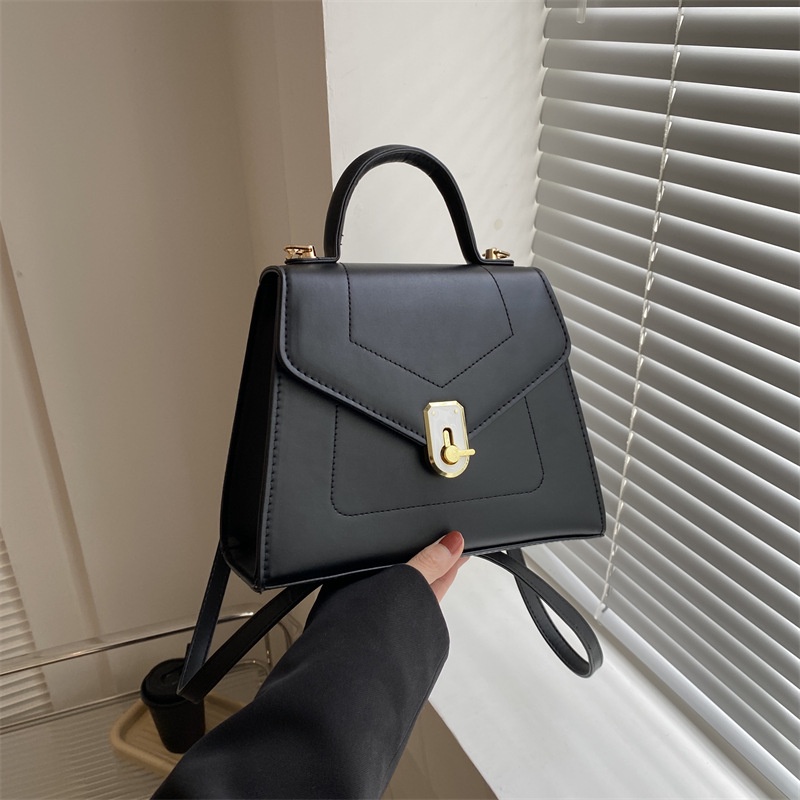 Túi Đeo Chéo Mini Hình Vuông Màu Trơn Đơn Giản Thời Trang Xuân 2023 Phong Cách Retro