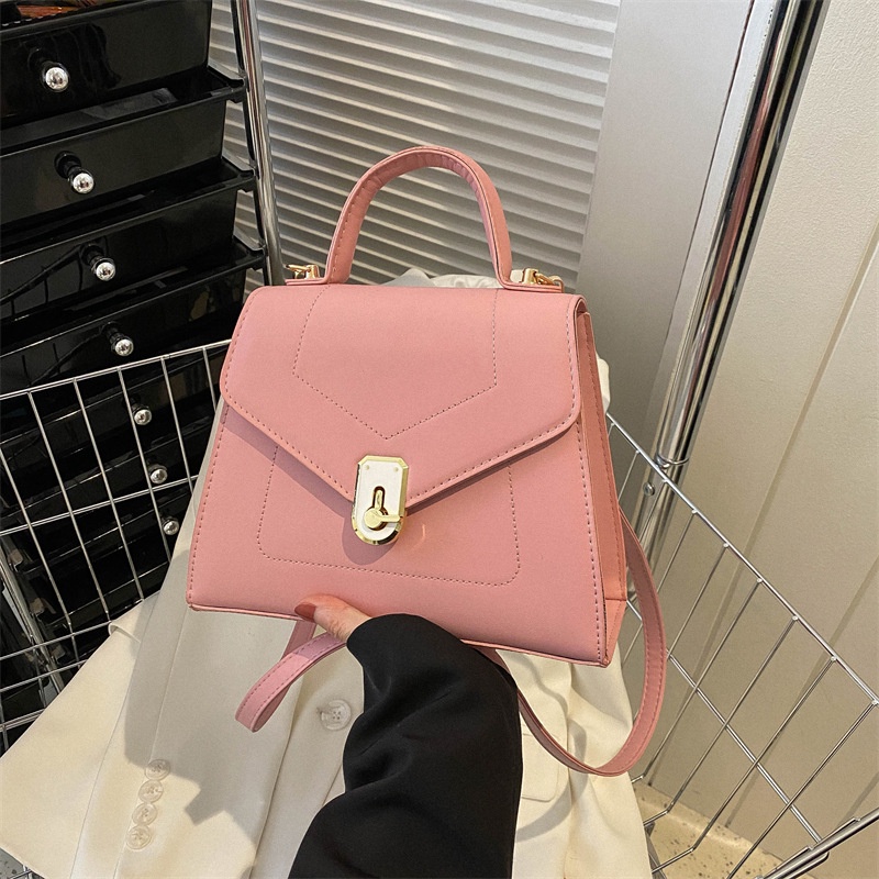 Túi Đeo Chéo Mini Hình Vuông Màu Trơn Đơn Giản Thời Trang Xuân 2023 Phong Cách Retro