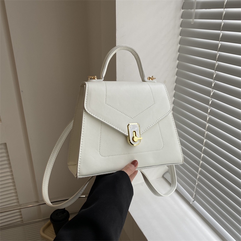 Túi Đeo Chéo Mini Hình Vuông Màu Trơn Đơn Giản Thời Trang Xuân 2023 Phong Cách Retro