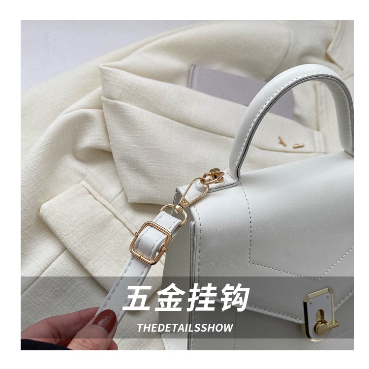 Túi Đeo Chéo Mini Hình Vuông Màu Trơn Đơn Giản Thời Trang Xuân 2023 Phong Cách Retro