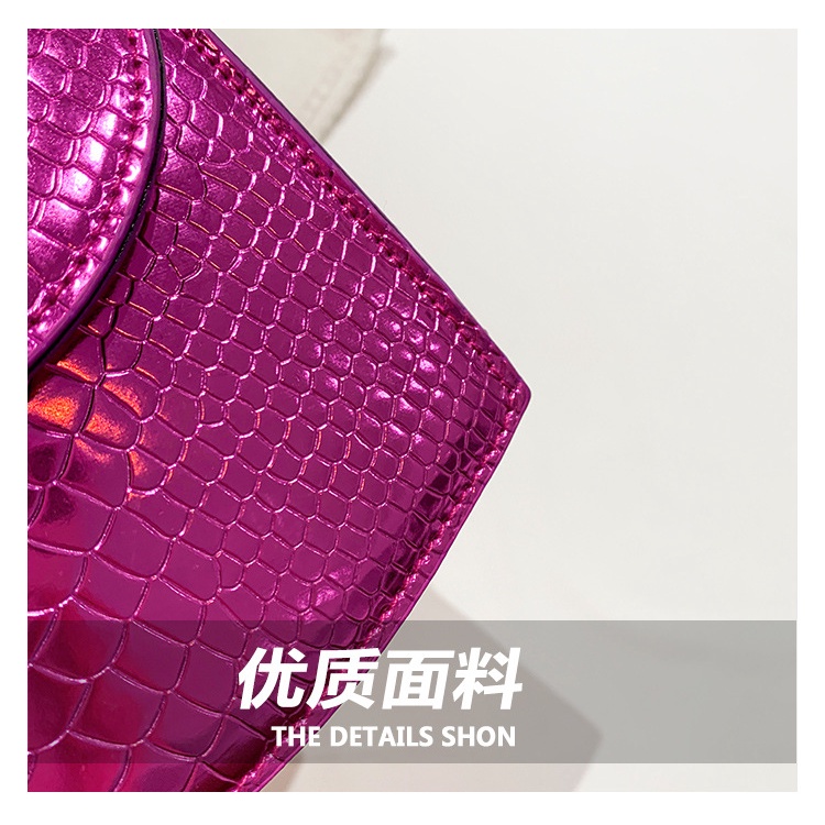 Túi Xách Đeo Vai Kiểu Vuông Nhỏ Vân Da Cá Sấu Thời Trang Đơn Giản 2023