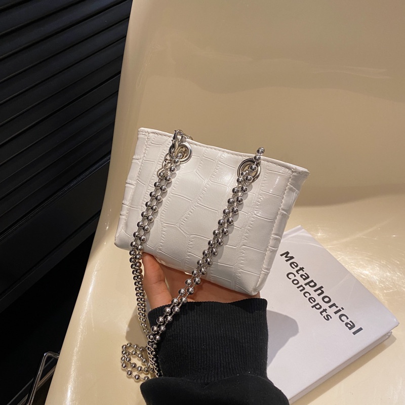 Túi Xách Mini Phối Dây Xích Đeo Vai Thời Trang Xuân Hè 2023 Cho Nữ