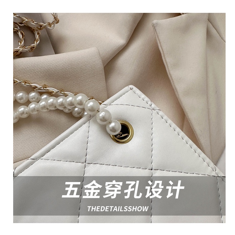 Túi Đeo Vai Hình Vuông Đính Ngọc Trai Thời Trang Xuân Hè 2023