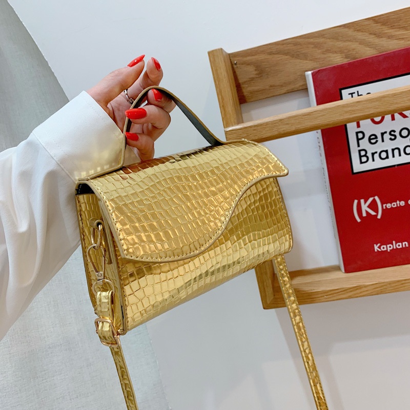 Túi Xách Đeo Vai Họa Tiết Da Cá Sấu Cao Cấp Thời Trang Xuân Hè 2023 Dành Cho Nữ