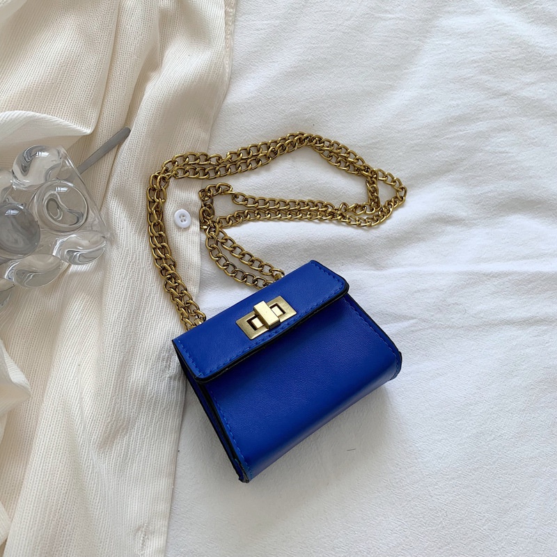 Ba Lô Đeo Vai Hình Vuông Cỡ Nhỏ Cài Khóa Màu Tương Phản Kiểu Retro Thời Trang Mùa Xuân 2023 Cho Nữ