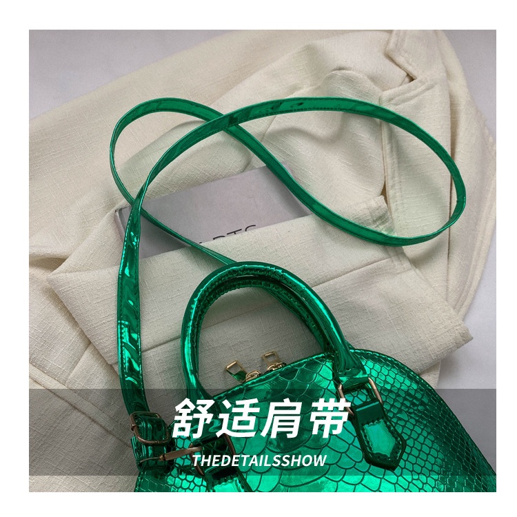 Túi Xách Đeo Vai Màu Laser Hình Vỏ Sò Thời Trang Mùa Xuân 2023 Cho Nữ