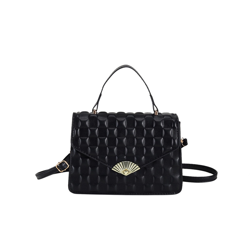 Túi Xách Đeo Vai Hình Vuông Nhỏ Màu Trơn Dập Nổi Họa Tiết Sọc Ca Rô Thời Trang Mùa Xuân 2023