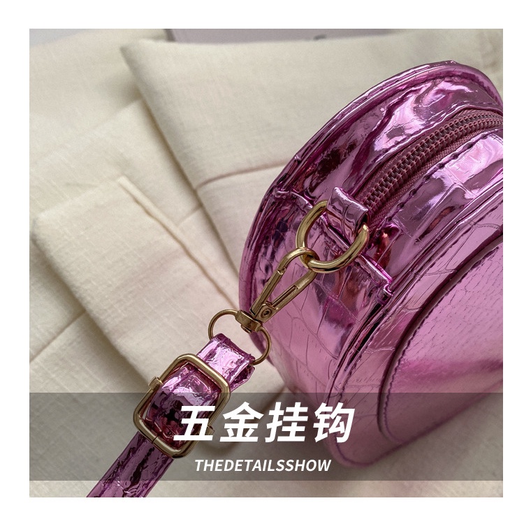 Túi Xách Đeo Vai Màu Laser Họa Tiết Trái Tim Thời Trang Mùa Xuân 2023 Cho Nữ