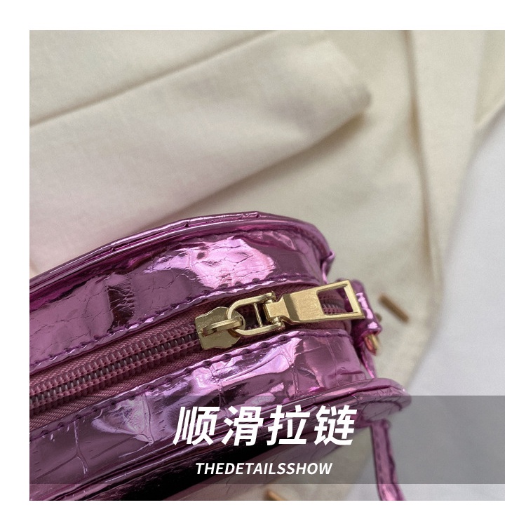 Túi Xách Đeo Vai Màu Laser Họa Tiết Trái Tim Thời Trang Mùa Xuân 2023 Cho Nữ