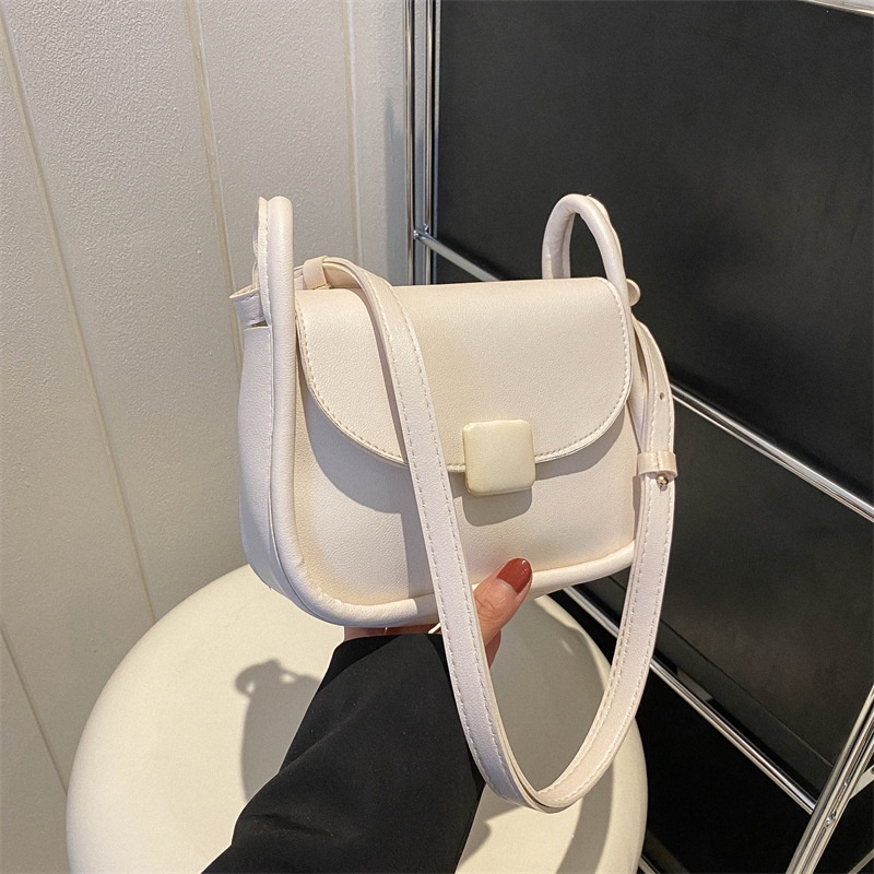 Túi Đeo Vai Hình Vuông Cỡ Nhỏ Màu Trơn Thời Trang Mùa Xuân 2023 Cho Nữ