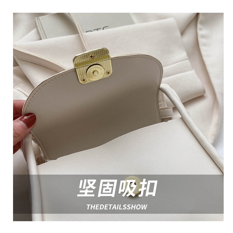 Túi Đeo Vai Hình Vuông Cỡ Nhỏ Màu Trơn Thời Trang Mùa Xuân 2023 Cho Nữ