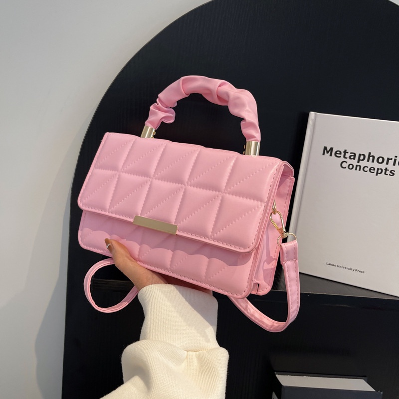 Ba Lô Xếp Ly Thêu Họa Tiết Đơn Giản Thời Trang Mùa Xuân 2023 Cho Nữ