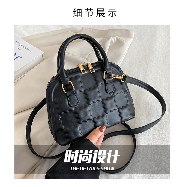 Túi Đeo Chéo Một Bên Vai Dập Nổi Họa Tiết Đơn Giản Thời Trang Mùa Xuân 2023 Dành Cho Bạn Nữ