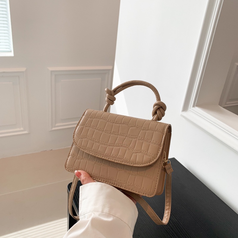 Túi Đeo Chéo Nhỏ Hình Vuông Họa Tiết Vân Đá Thời Trang 2023