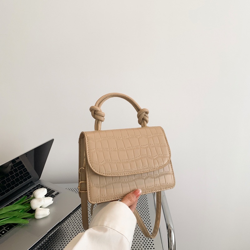 Túi Đeo Chéo Nhỏ Hình Vuông Họa Tiết Vân Đá Thời Trang 2023