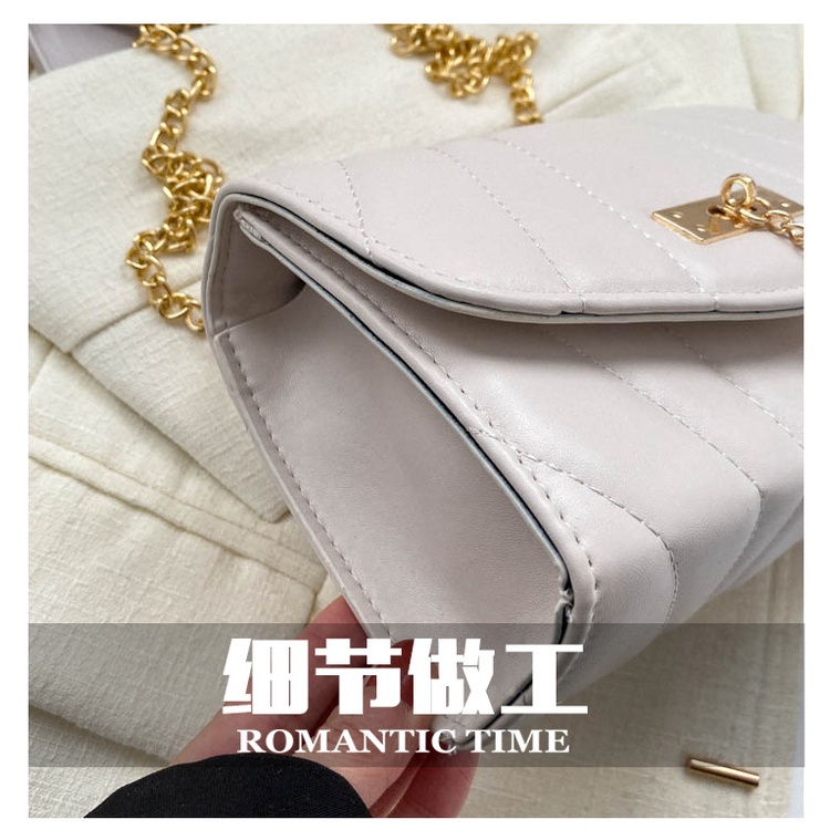 Túi Đeo Chéo Hình Vuông Nhỏ Thêu Họa Tiết Đơn Giản Thời Trang Cho Nữ