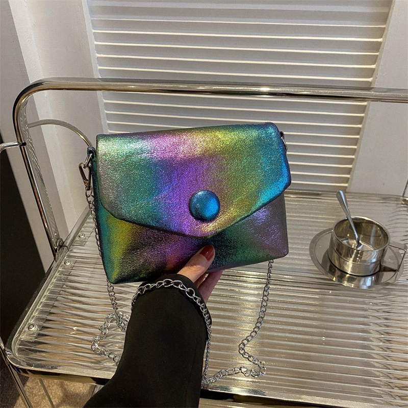 Túi Đeo Chéo Da Mềm Dáng Vuông Nhỏ Màu Gradient Thời Trang Mùa Xuân 2023 Cho Nữ