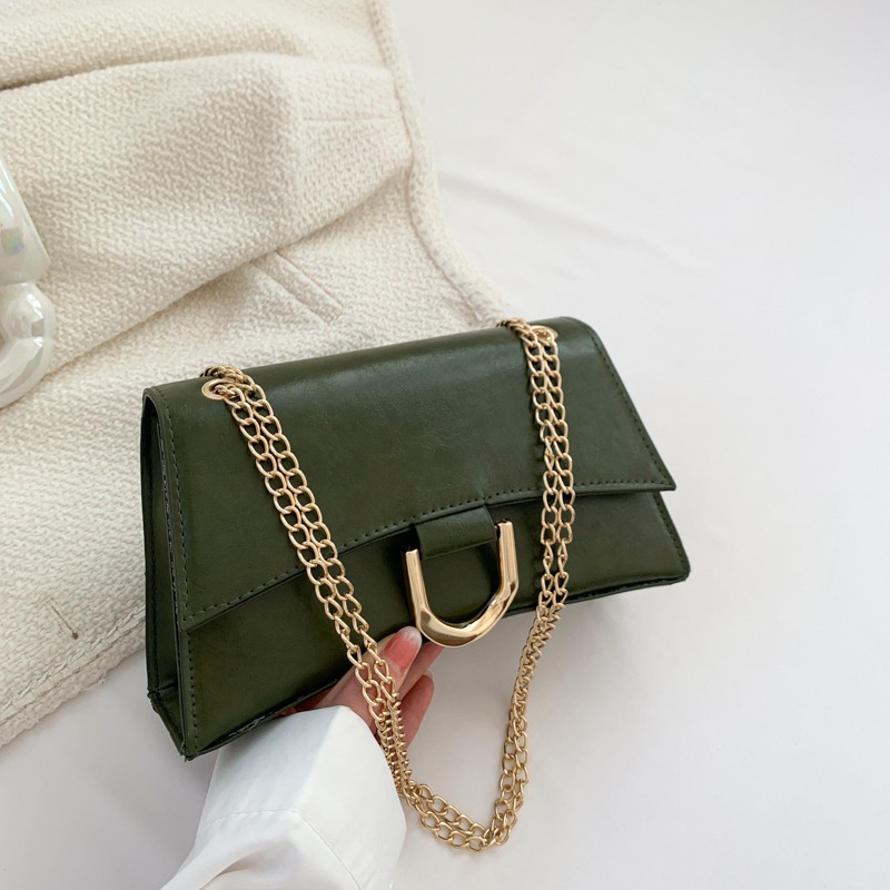 Túi Xách Đeo Dưới Cánh Tay Phối Dây Xích Thời Trang Mùa Xuân 2023 Cho Nữ