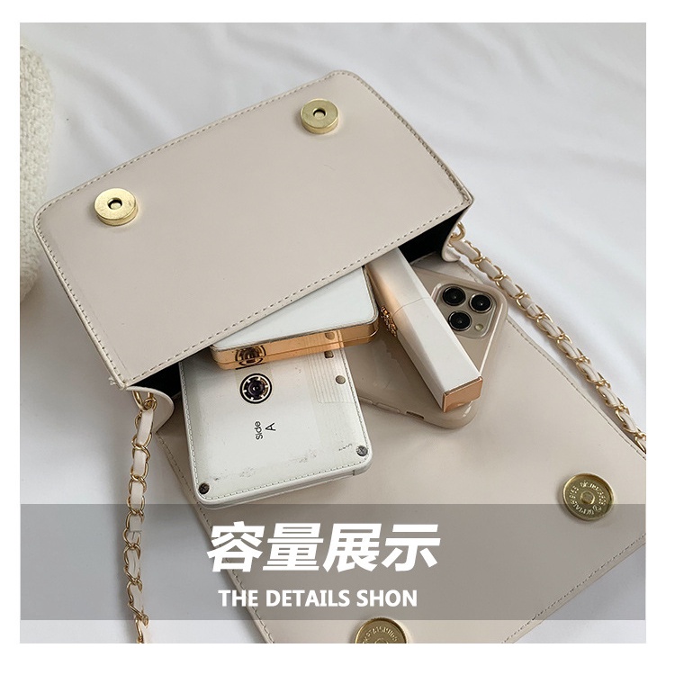 Túi Đeo Chéo Hình Vuông Nhỏ Thêu Họa Tiết Đính Đinh Tán Đơn Giản Thời Trang 2023 Cho Nữ