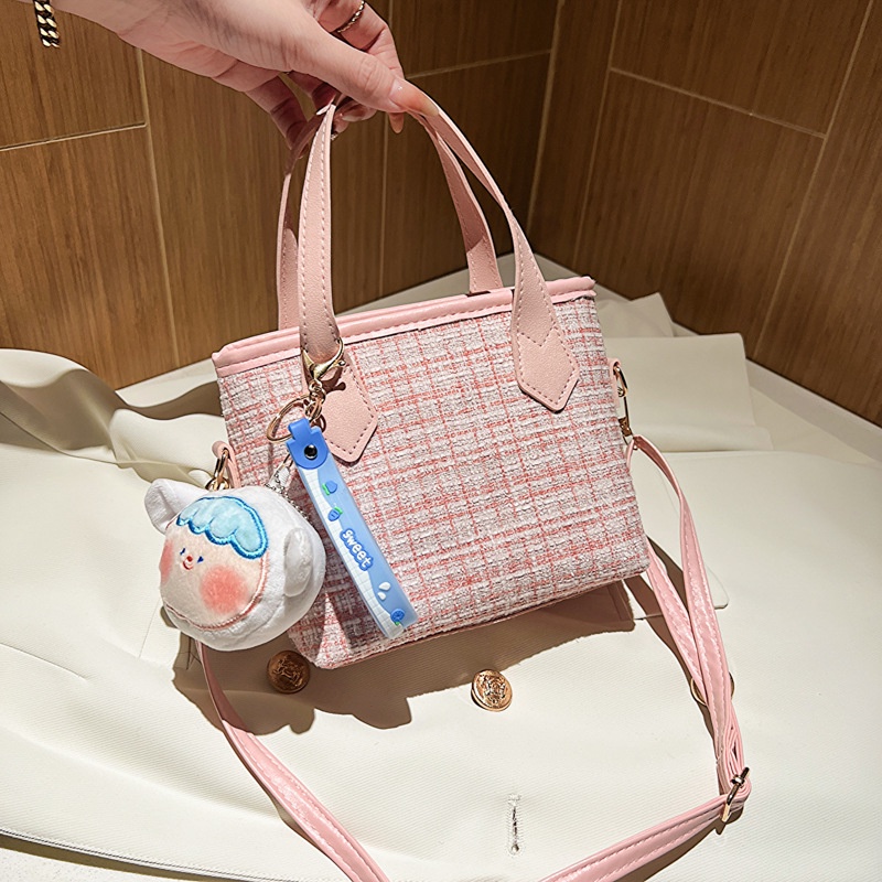 Túi Xách Đeo Vai Họa Tiết Kẻ Sọc Đơn Giản Thời Trang Hàn Quốc 2023 Cho Nữ