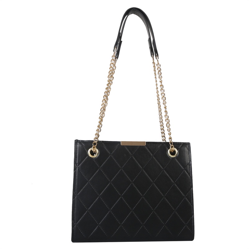 Túi Đeo Vai Màu Trơn Cỡ Lớn Phối Dây Xích Thời Trang Mùa Xuân 2023 Cho Nữ