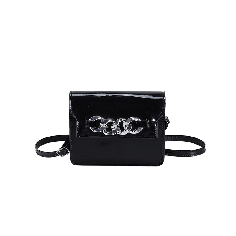 Túi Xách Đeo Vai Màu Trơn Phối Dây Xích Thời Trang 2023 Dành Cho Nữ