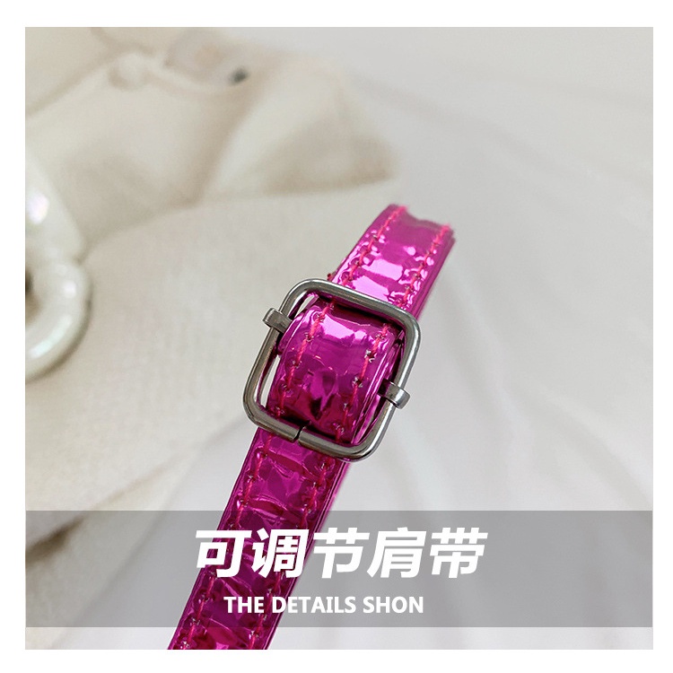 Túi Xách Đeo Vai Màu Trơn Phối Dây Xích Thời Trang 2023 Dành Cho Nữ