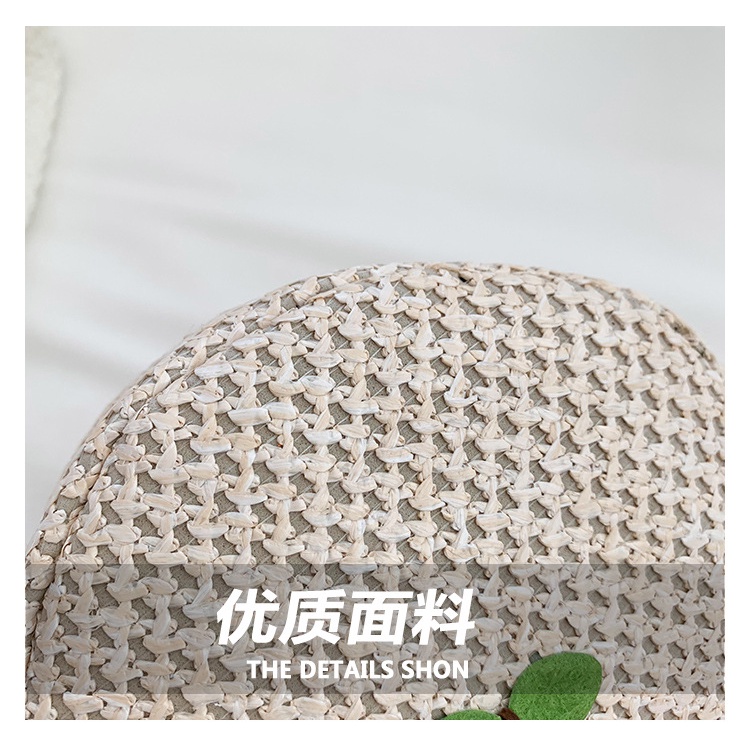 Túi Cói Tròn Màu Trơn Họa Tiết Cherry Thời Trang Mùa Xuân 2023 Cho Nữ