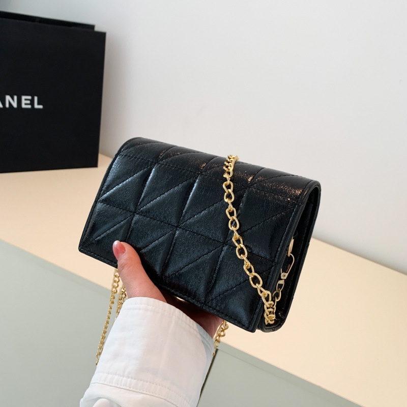 Túi Đeo Vai Hình Vuông Cỡ Nhỏ Kèm Dây Đeo Sợi Xích Thời Trang 2023 Sang Trọng Cho Nữ