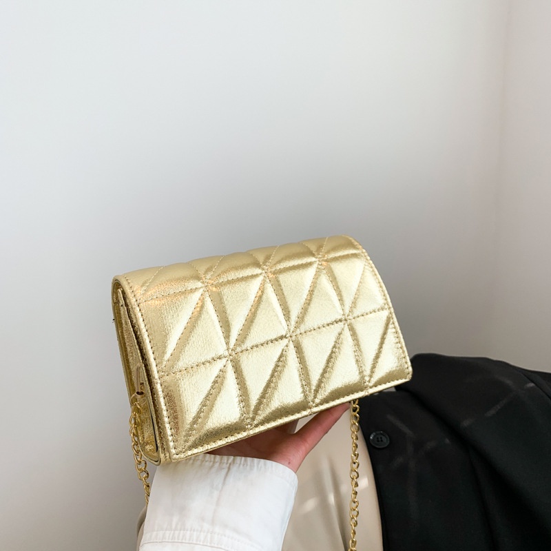 Túi Đeo Vai Hình Vuông Cỡ Nhỏ Kèm Dây Đeo Sợi Xích Thời Trang 2023 Sang Trọng Cho Nữ