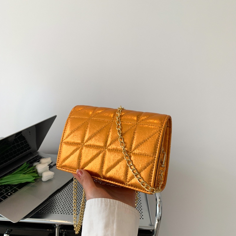 Túi Đeo Vai Hình Vuông Cỡ Nhỏ Kèm Dây Đeo Sợi Xích Thời Trang 2023 Sang Trọng Cho Nữ